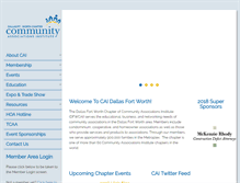 Tablet Screenshot of dfwcai.org
